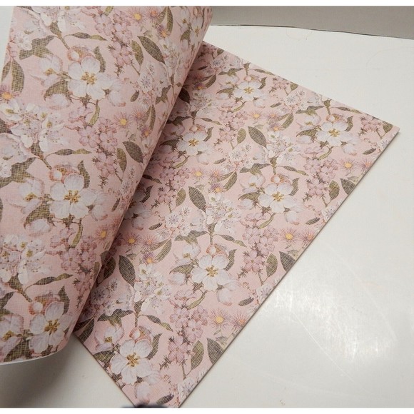 Paper Pizazz Floral Backgrounds Pad Acid Free 12x12 Matching Tags 24 Pack HOTP - Picture 6 of 11